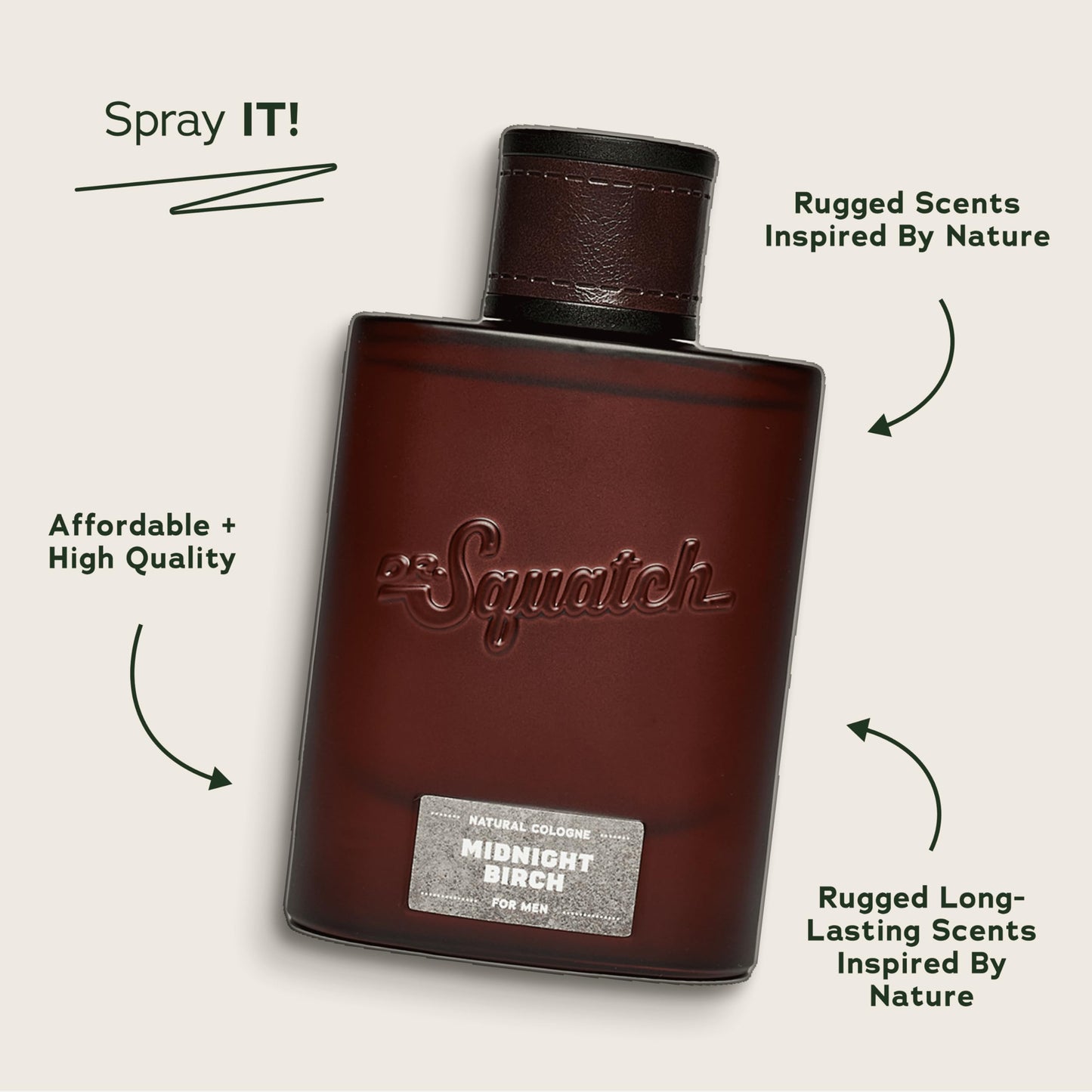 Dr. Squatch Natural Cologne for Men - Bergamot, Lavender, and Vanilla Fragrance Inspired by Coconut Castaway - Sustainably-Sourced Ingredients - Castaway Cove Cologne (1.7 fl oz)