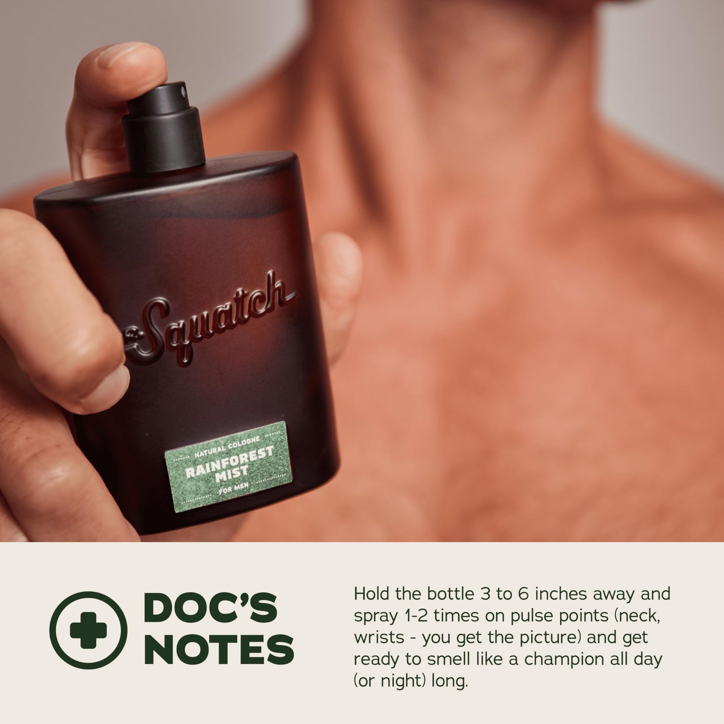 Dr. Squatch Natural Cologne for Men - Bergamot, Lavender, and Vanilla Fragrance Inspired by Coconut Castaway - Sustainably-Sourced Ingredients - Castaway Cove Cologne (1.7 fl oz)