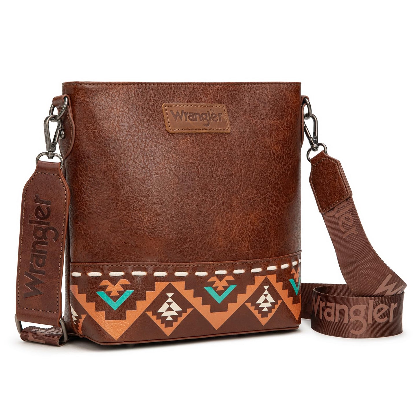Wrangler Crossbody Purses for Women Two Tone Crossbody Bags Women Purses and Handbags