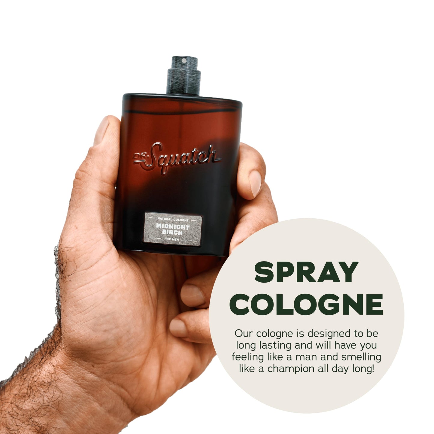 Dr. Squatch Natural Cologne for Men - Bergamot, Lavender, and Vanilla Fragrance Inspired by Coconut Castaway - Sustainably-Sourced Ingredients - Castaway Cove Cologne (1.7 fl oz)