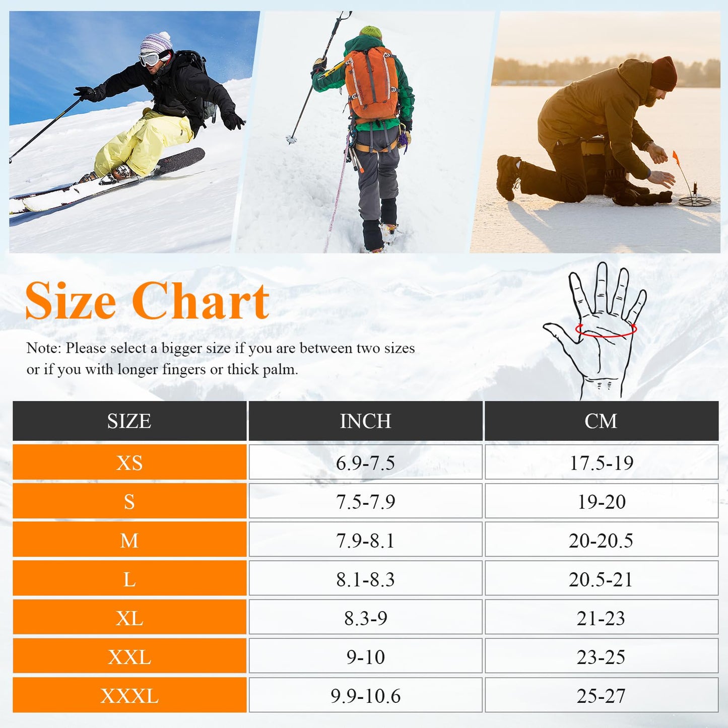 SAVIOR HEAT Heated Gloves, Unisex Rechargeable Battery Powered Electric Heating Glove for Winter Outdoor