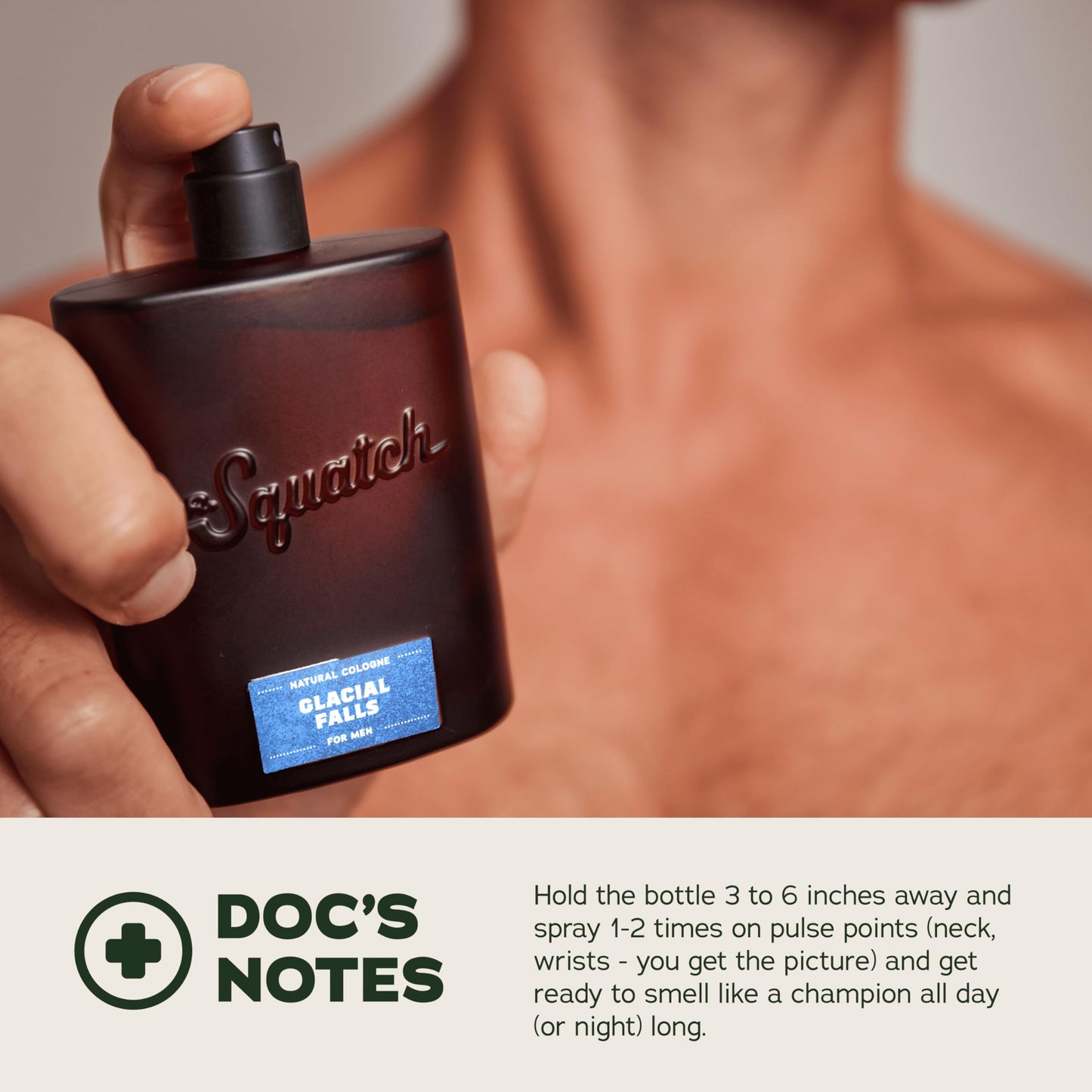 Dr. Squatch Natural Cologne for Men - Bergamot, Lavender, and Vanilla Fragrance Inspired by Coconut Castaway - Sustainably-Sourced Ingredients - Castaway Cove Cologne (1.7 fl oz)
