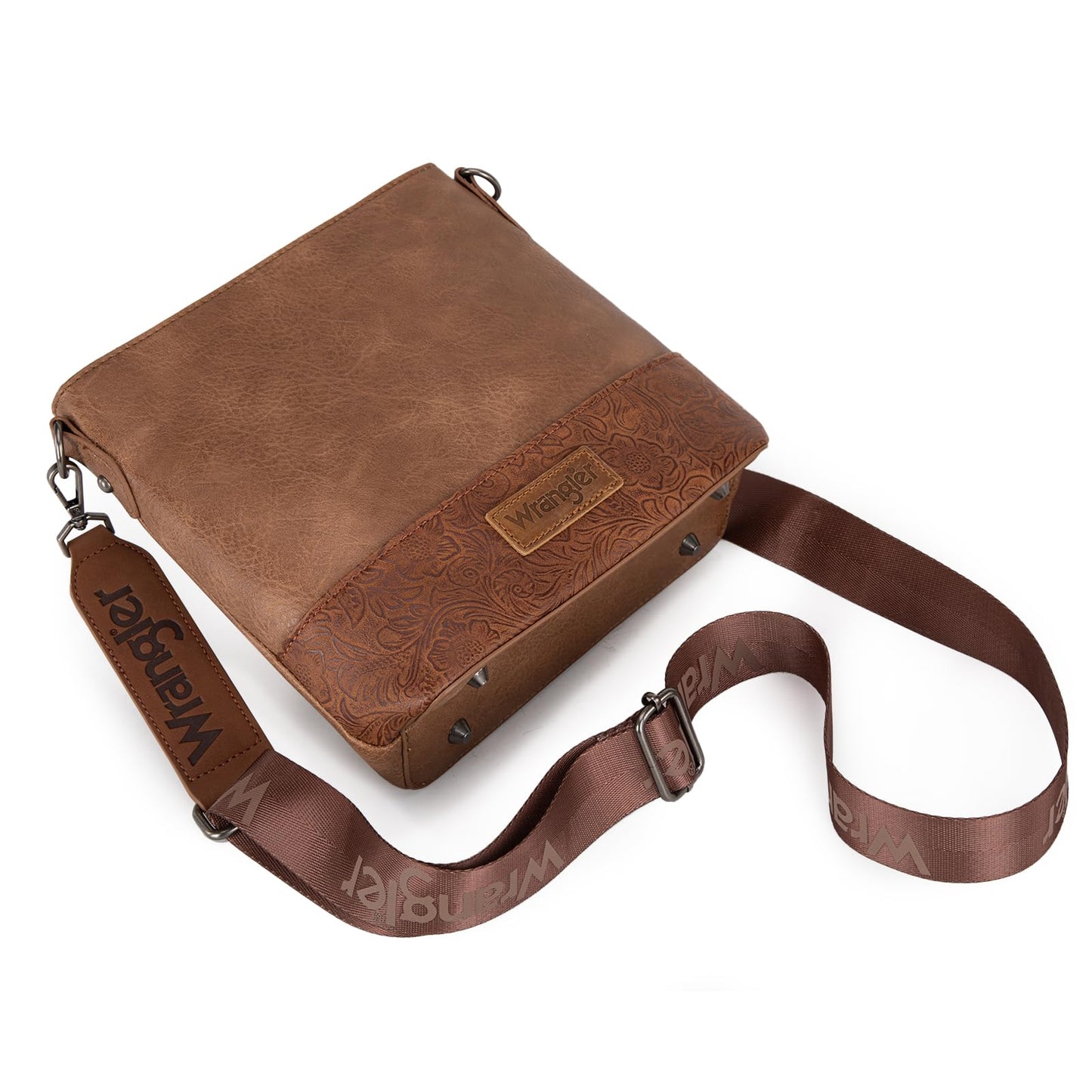 Wrangler Crossbody Purses for Women Two Tone Crossbody Bags Women Purses and Handbags