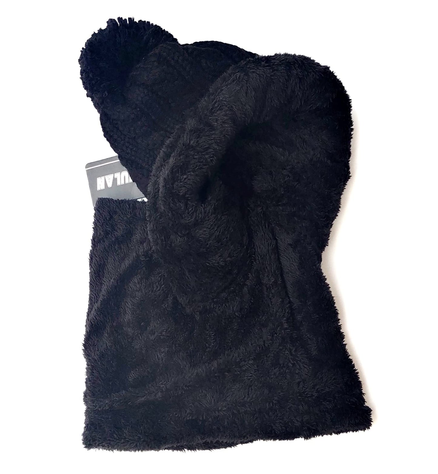 HUAMULAN Women Winter Beanie Hats One Piece Fleece Lined Knit Balaclavas Mask Set Skull Neck Circle Scarf Ski Snow Hat Pompom