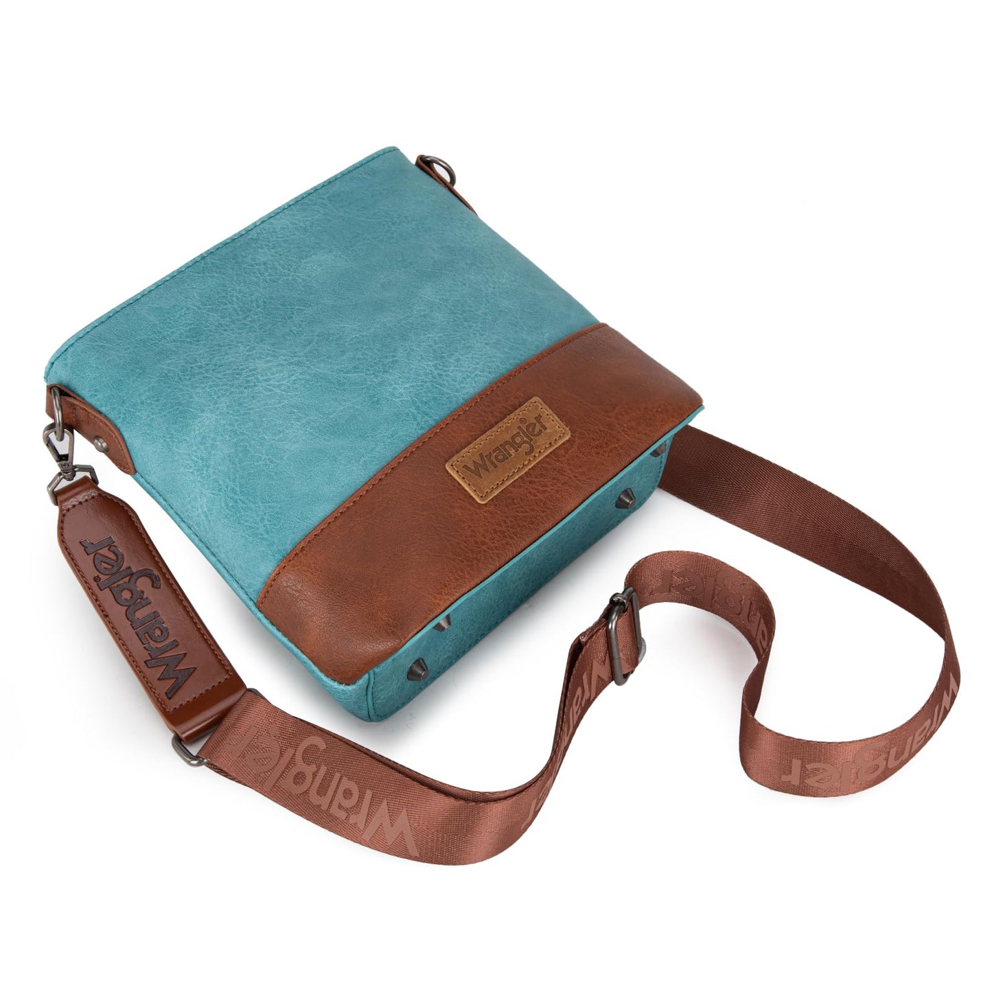 Wrangler Crossbody Purses for Women Two Tone Crossbody Bags Women Purses and Handbags