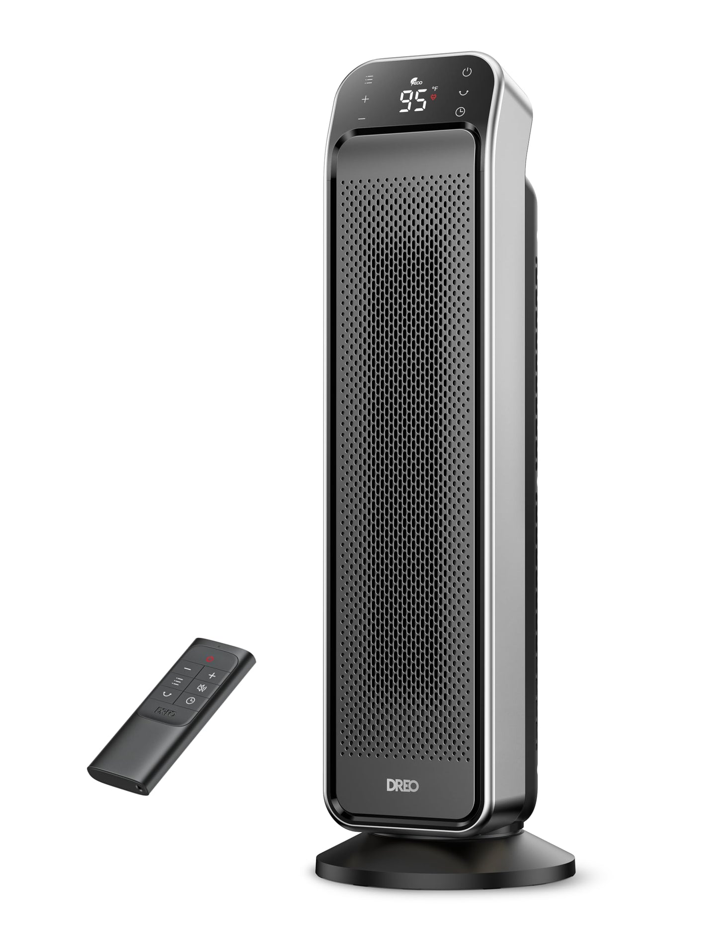 Dreo Space Heater Indoor, 25" 11.5ft/s Fast Portable Room Heater with Remote and Thermostat, 3 Modes, Overheating & Tip-Over Protection, Electric Heaters for Indoor Use Large Room, Bedroom, Gold