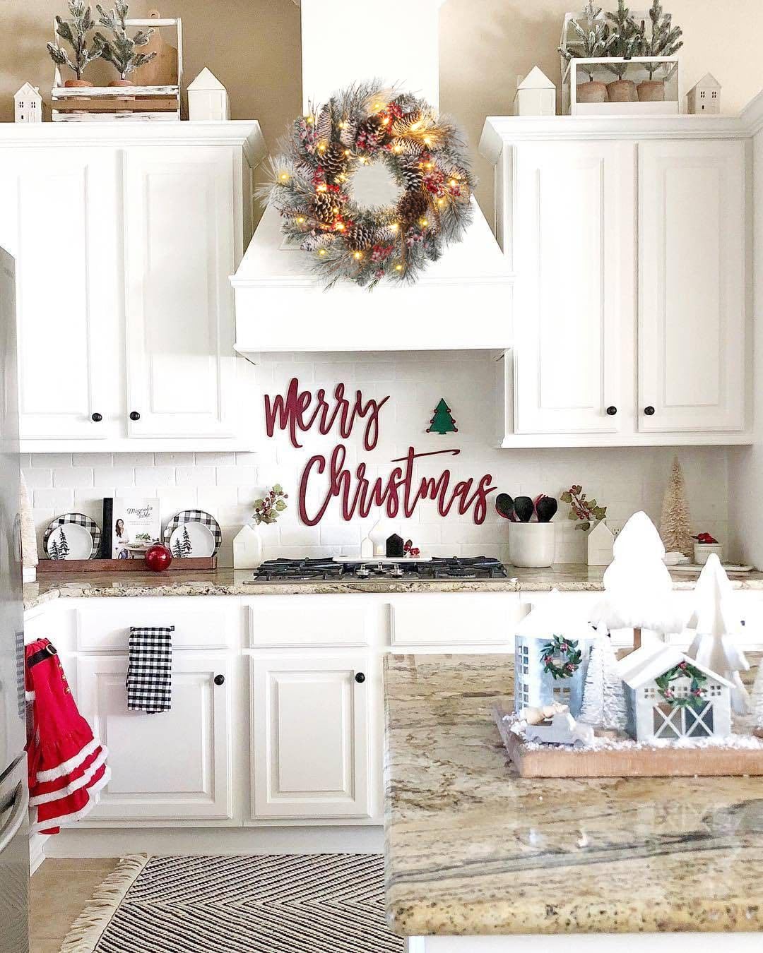 Christmas Wreath for Front Door 24" Large Xmas Wreath with Flocked Pinecone Red Berries Battery Operated 30 LED Lights for Christmas Outdoor Window Fireplaces Walls Home Decor