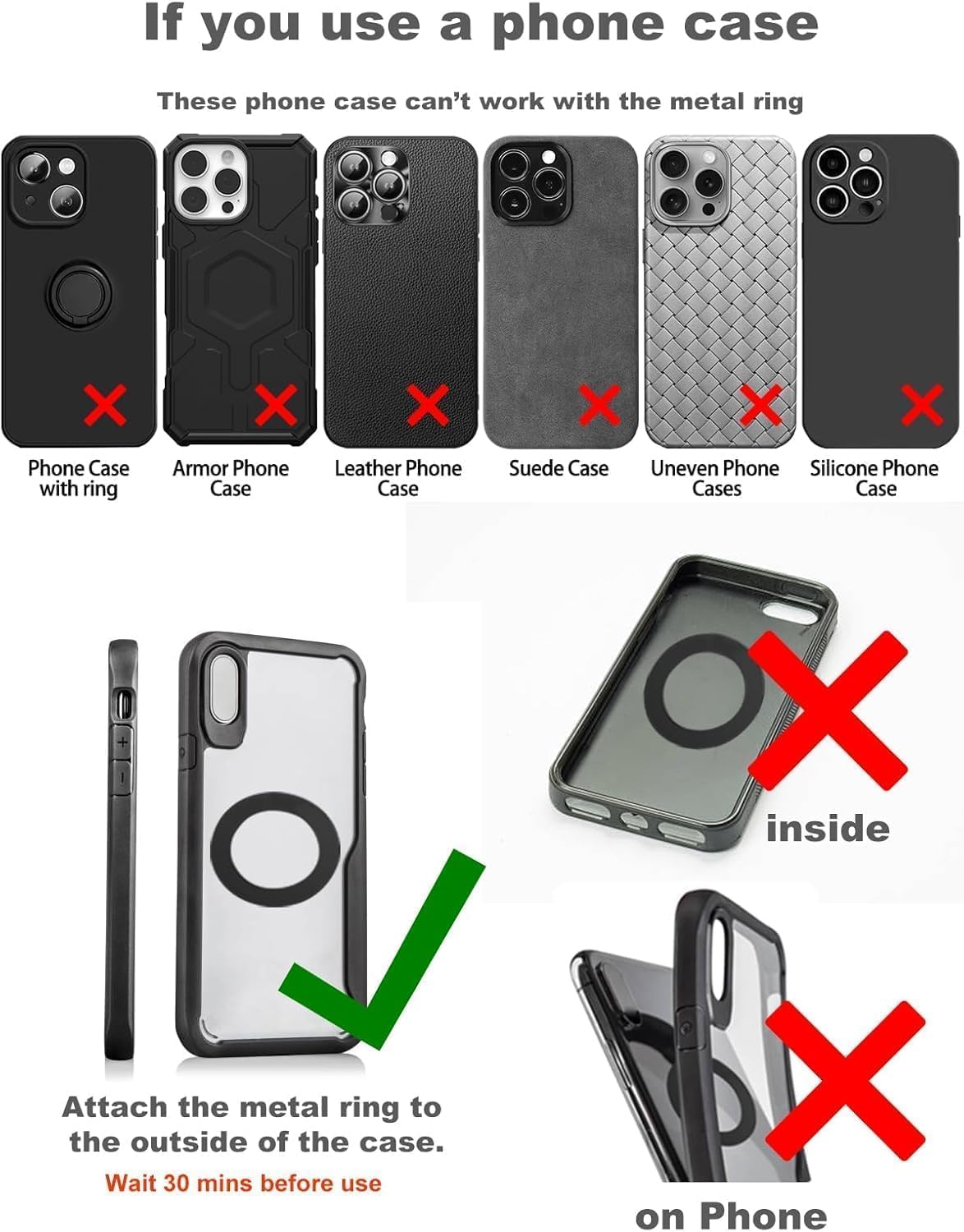 2026 Upgraded Vacuum Magnetic Car Phone Holder 360° Reinforced 96LBS Ultra Suction Cup Phone Mount for MagSafe Cell Phone Holders for Your Car/Gym/Mirror Mount for iPhone & Android