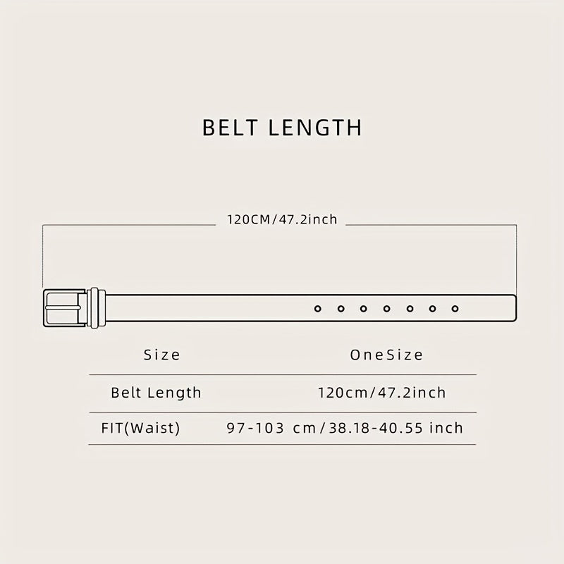 Men'S Sporty Faux Leather Belt with Buckle - "EVOLUTION" Design, Brown, Perfect for Suits, Jeans, and Uniforms, Belt for Clothes