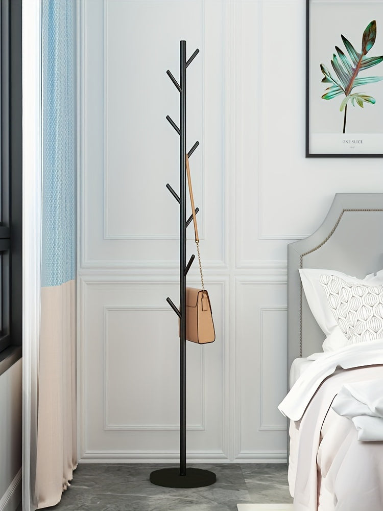1pc Tree Coat Rack Stand, Free Standing Coat Rack W/Decorative Base, Hallway/Entryway Coat Hanger Stand For Clothes, Suits, Accessories