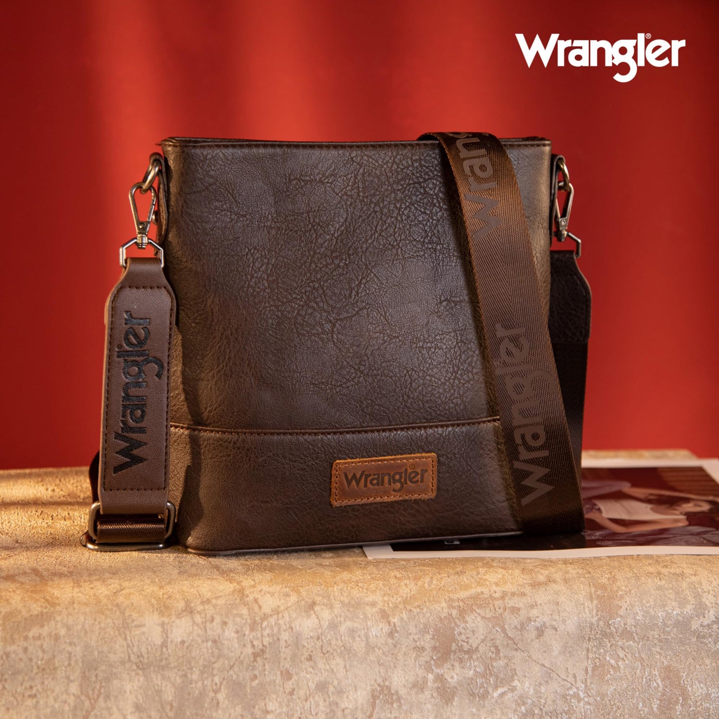 Wrangler Crossbody Purses for Women Two Tone Crossbody Bags Women Purses and Handbags