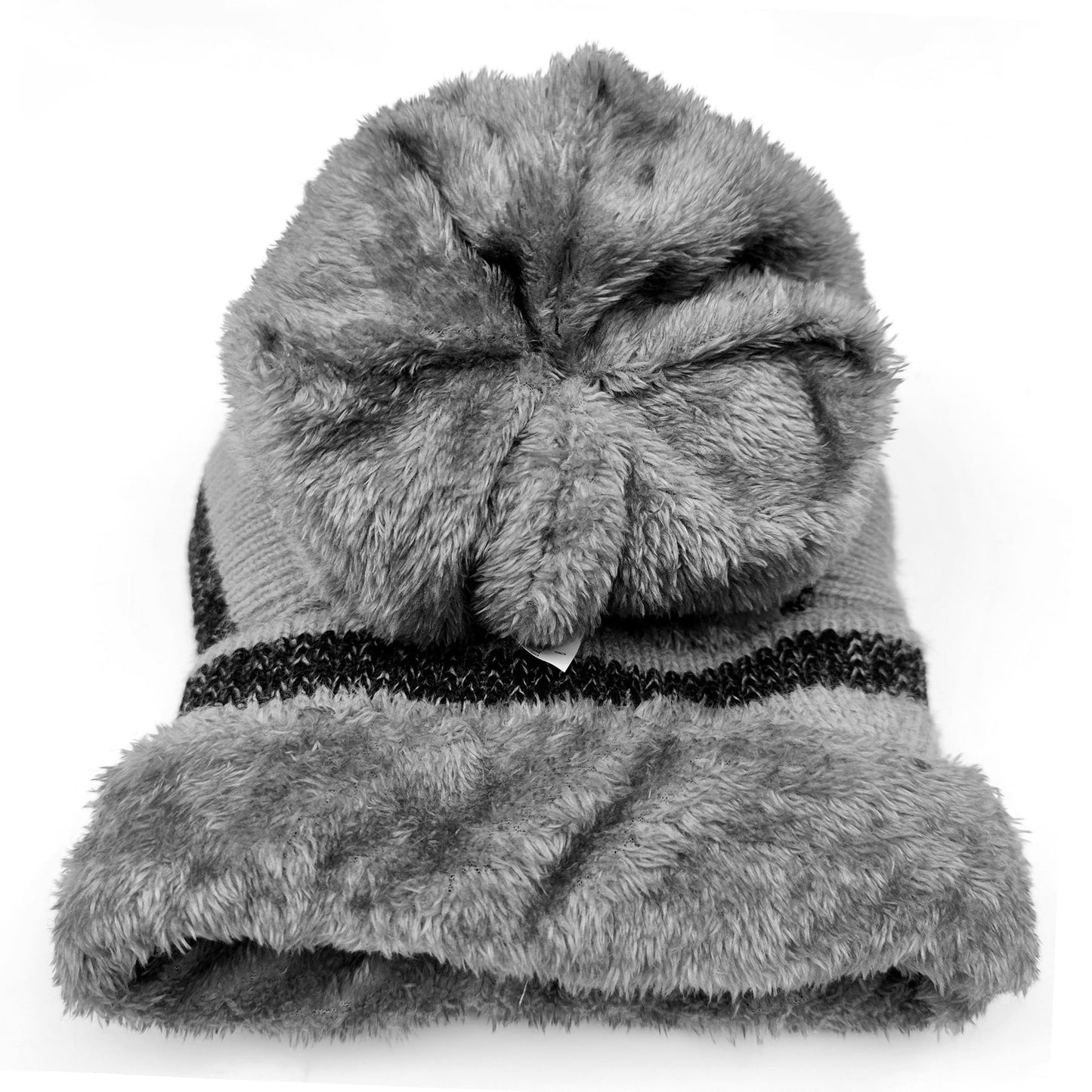 HUAMULAN Women Winter Beanie Hats One Piece Fleece Lined Knit Balaclavas Mask Set Skull Neck Circle Scarf Ski Snow Hat Pompom