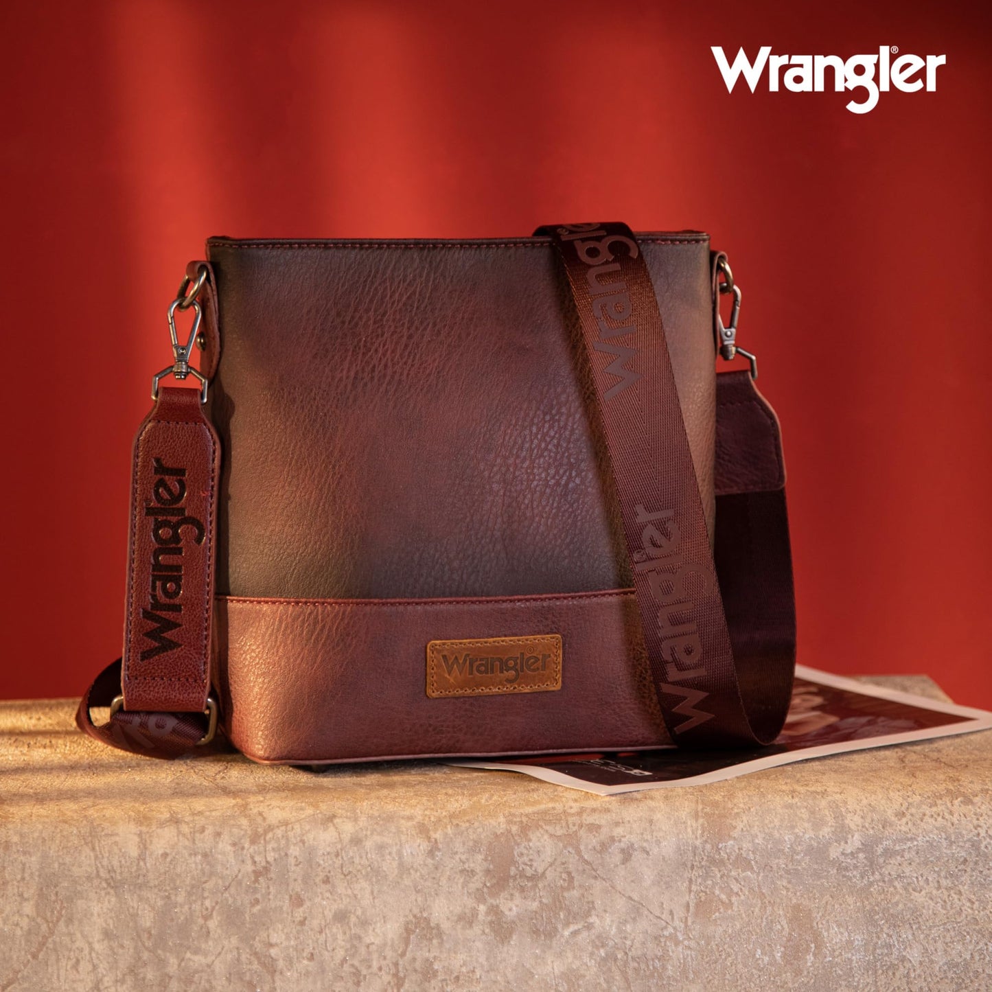 Wrangler Crossbody Purses for Women Two Tone Crossbody Bags Women Purses and Handbags