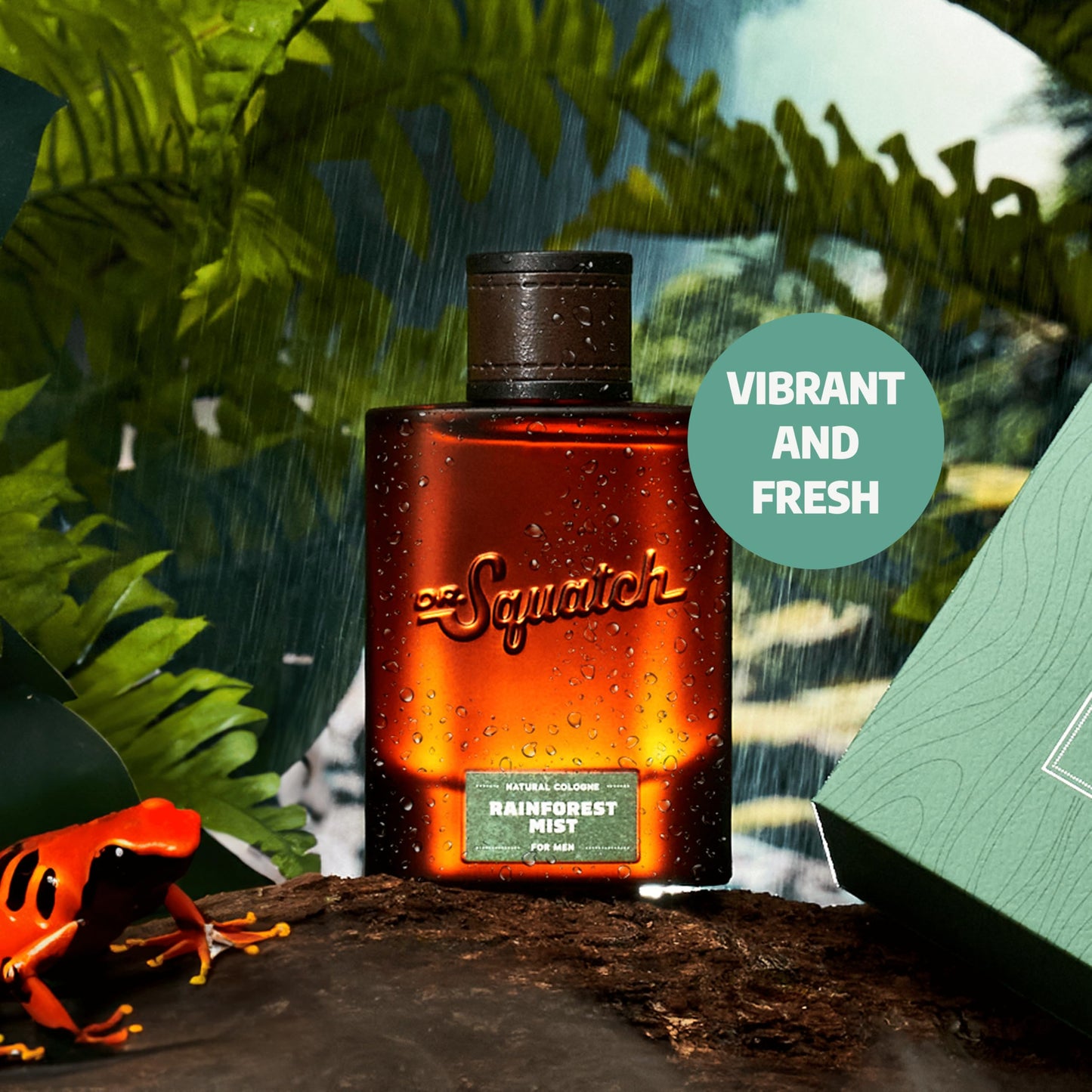 Dr. Squatch Natural Cologne for Men - Bergamot, Lavender, and Vanilla Fragrance Inspired by Coconut Castaway - Sustainably-Sourced Ingredients - Castaway Cove Cologne (1.7 fl oz)