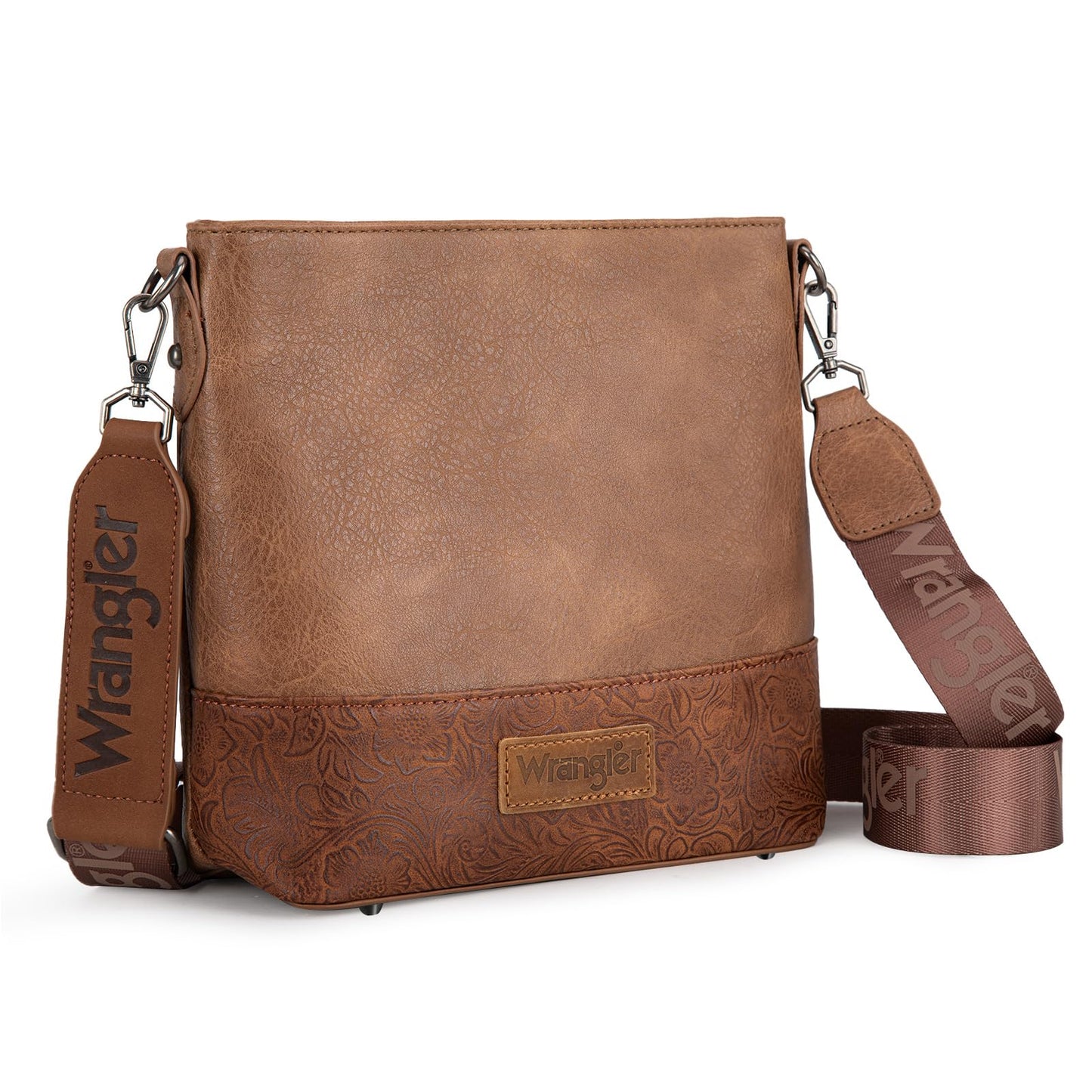 Wrangler Crossbody Purses for Women Two Tone Crossbody Bags Women Purses and Handbags