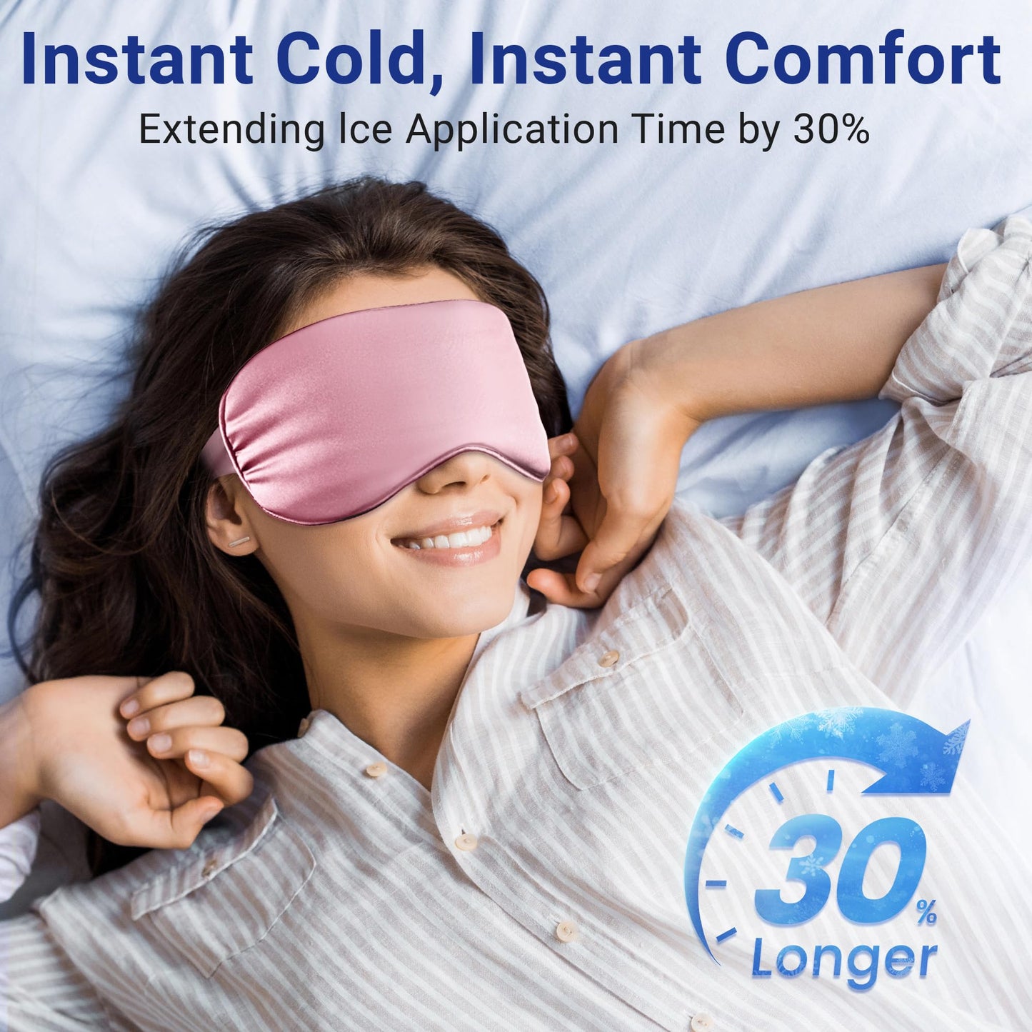 Cooling Eye Mask for Puffy Eyes: Fsa Eligible Items Hsa, Migraines Headache Fast Relief After Surgery Care Cold Compress, Reusable Face Ice Pack Gel Sleep Mask for Dark Circles, Relaxing Gifts(Purple)