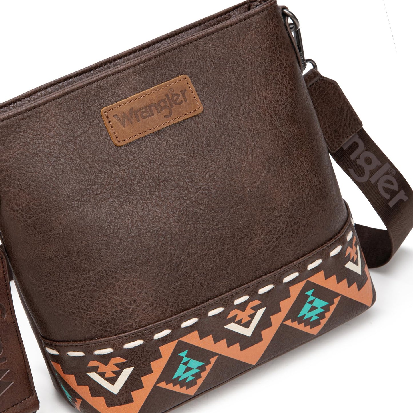 Wrangler Crossbody Purses for Women Two Tone Crossbody Bags Women Purses and Handbags