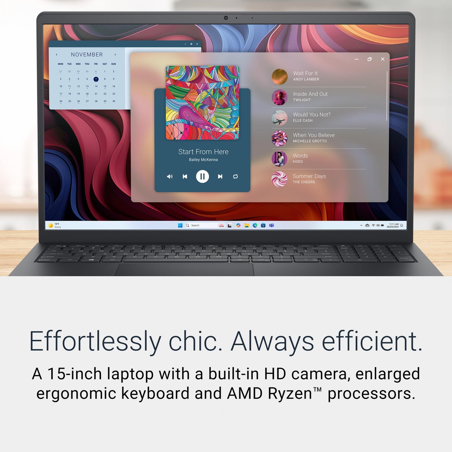 Dell 15 Laptop DC15250-15.6-inch FHD (1920x1080) 120Hz Display, Intel Core i5-1334U Processor, 16GB DDR4 RAM, 512GB SSD, Intel UHD Graphics, Windows 11 Home, Onsite Service - Platinum Silver