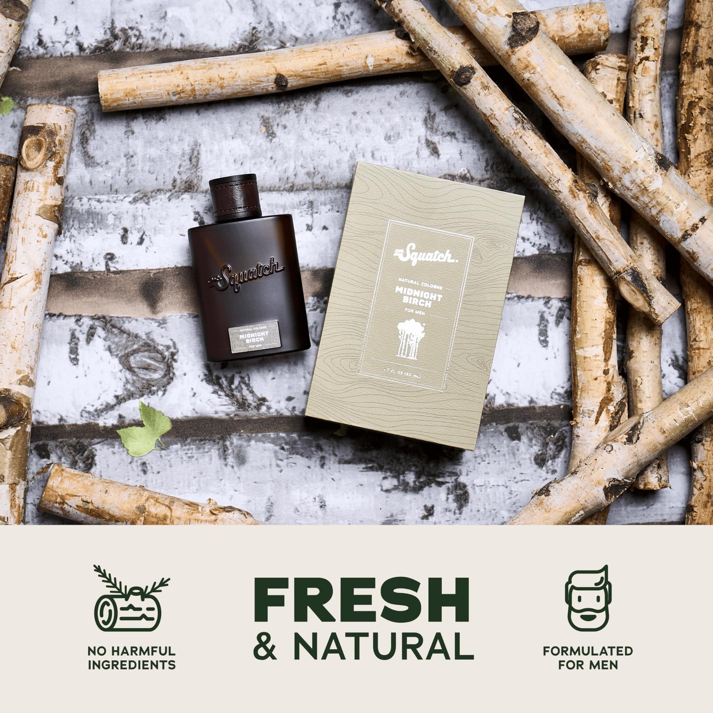Dr. Squatch Natural Cologne for Men - Bergamot, Lavender, and Vanilla Fragrance Inspired by Coconut Castaway - Sustainably-Sourced Ingredients - Castaway Cove Cologne (1.7 fl oz)