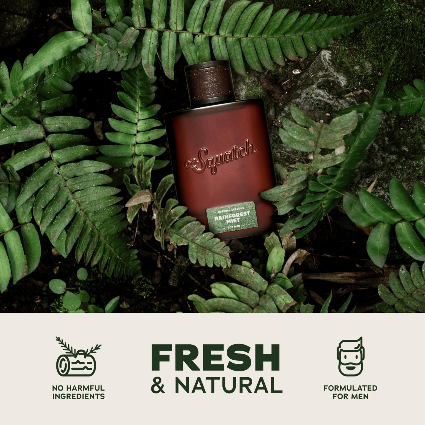 Dr. Squatch Natural Cologne for Men - Bergamot, Lavender, and Vanilla Fragrance Inspired by Coconut Castaway - Sustainably-Sourced Ingredients - Castaway Cove Cologne (1.7 fl oz)