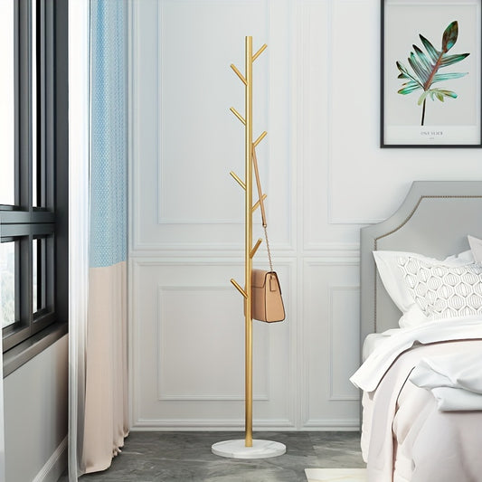 1pc Tree Coat Rack Stand, Free Standing Coat Rack W/Decorative Base, Hallway/Entryway Coat Hanger Stand For Clothes, Suits, Accessories