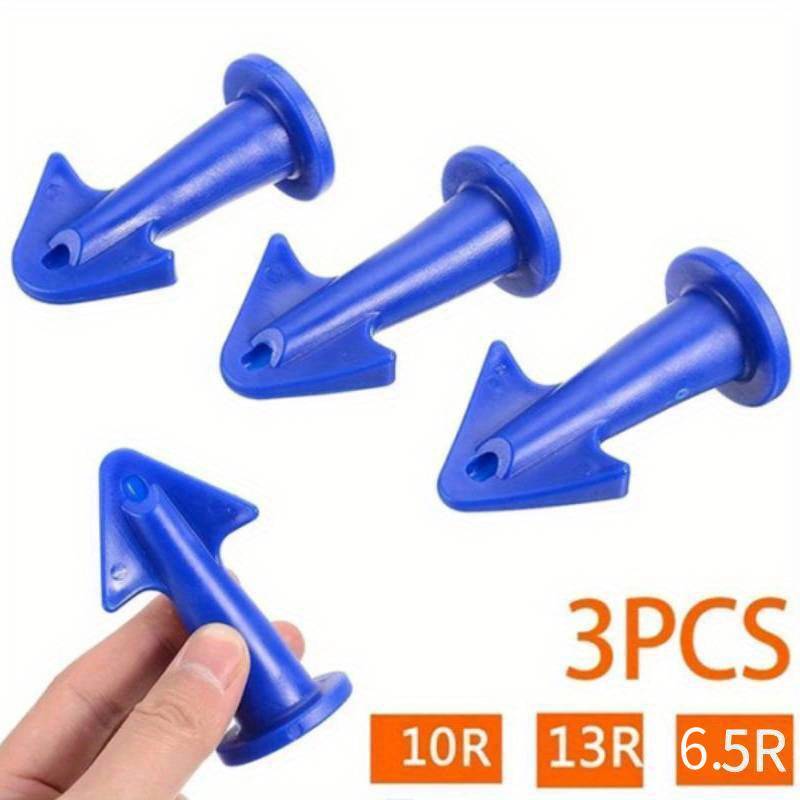 3pcs Silicone Caulk Nozzle Applicator Tools - Durable Plastic, Easy-Grip Handle for Floor Cleaning & Tile Joint Dirt Spatula, Ideal for Epoxy Sealant Application, Perfect Christmas & New Year Gift, Caulk Removal Tool