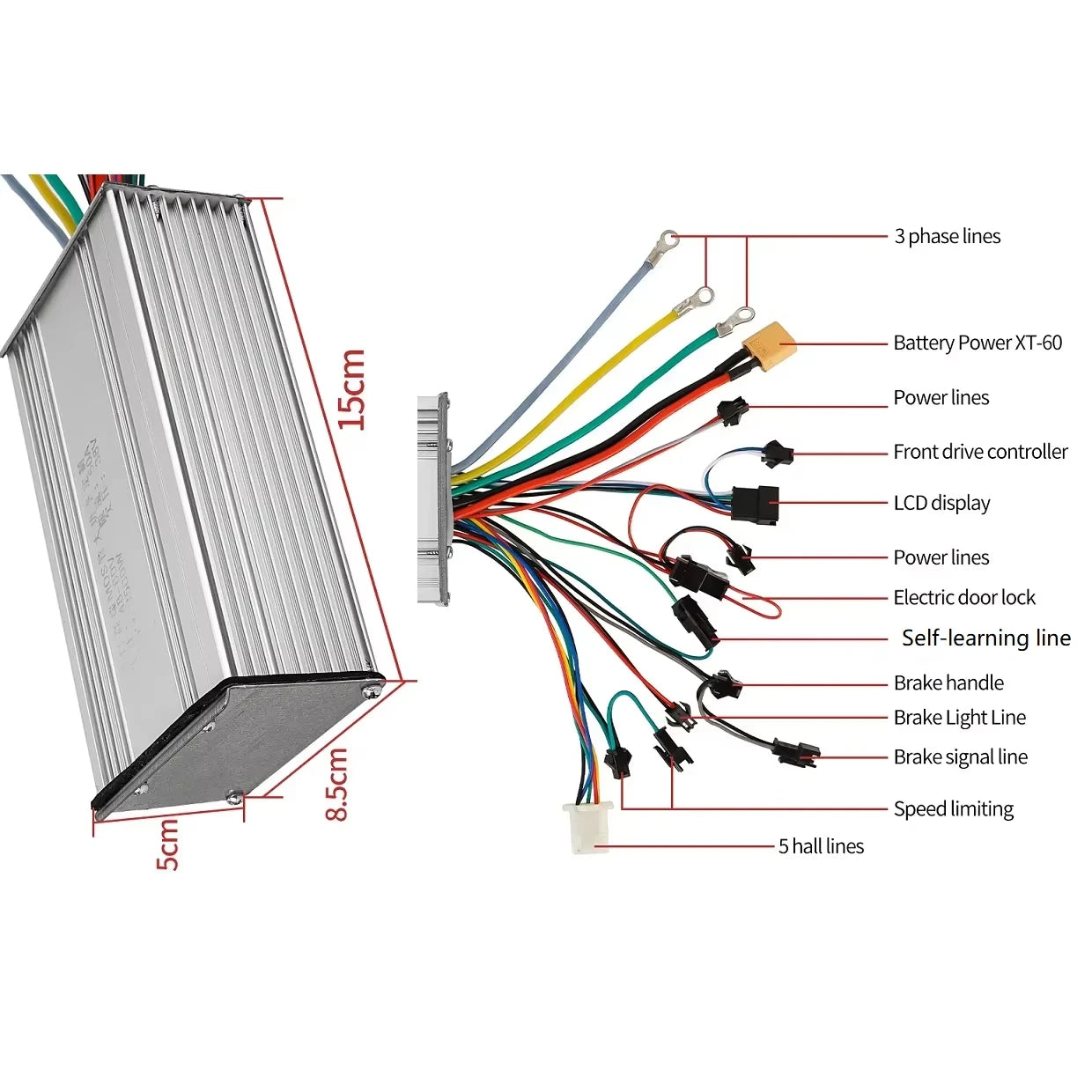 Electric Bike Motor 14 Inch 48V 72V 3500W 5000W DC Brushless Motor Suitable For Kugo Kirin B2 Electric Scooter