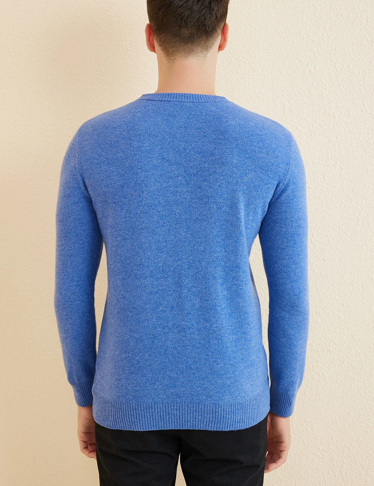 Sweater for Men 100% Merino Wool Knit Sweaters New Fall Winter Warm Long Sleeve Pullover Male Soft Jumper Korean Luxury Clothing