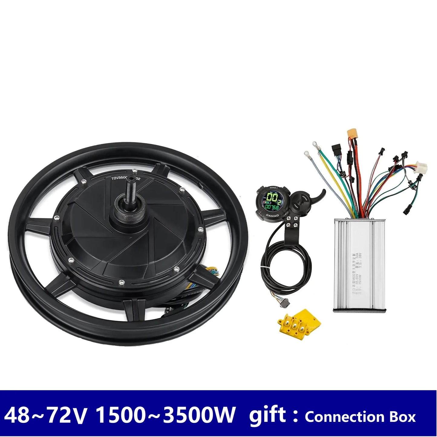 Electric Bike Motor 14 Inch 48V 72V 3500W 5000W DC Brushless Motor Suitable For Kugo Kirin B2 Electric Scooter