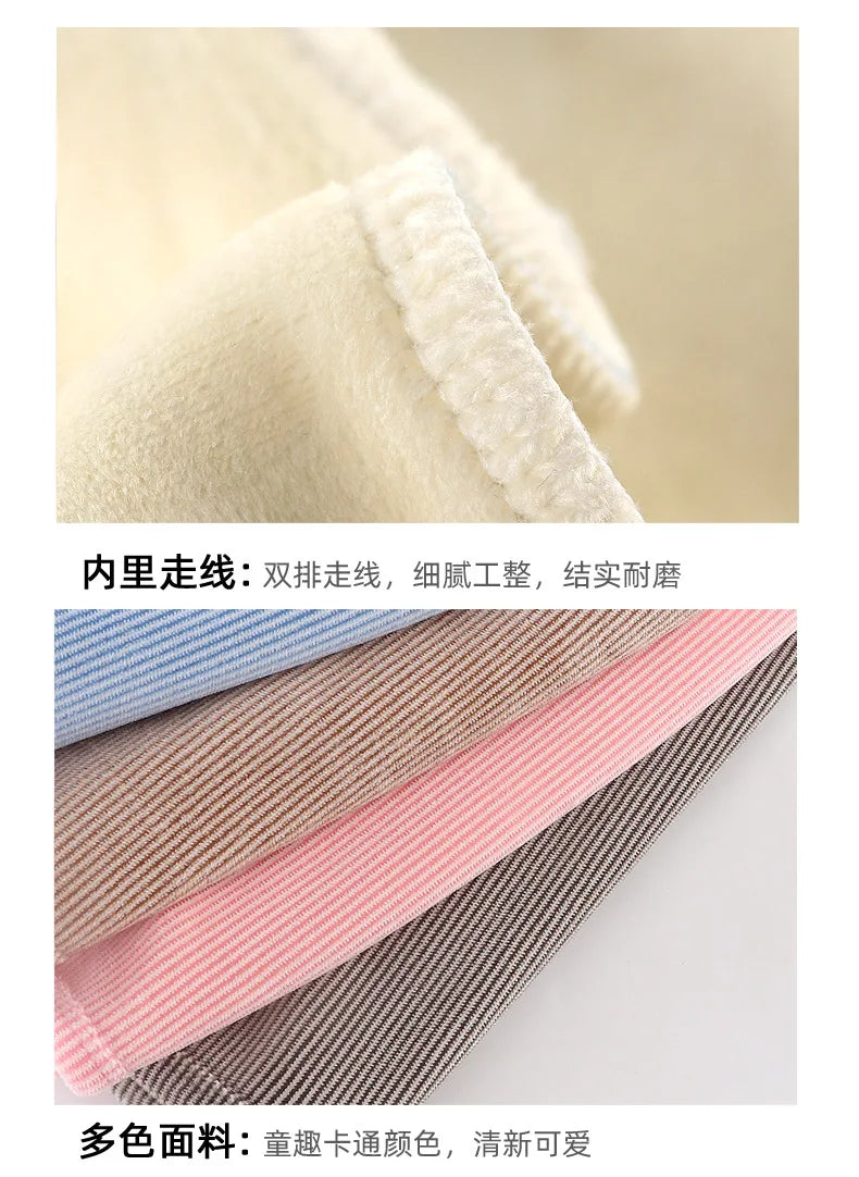 Kids Clothes Waistcoat Children's Vest  Boy Girl Thicken Velvet lining Keep Warm Jackets Vest Children's Clothing  Autumn Winter