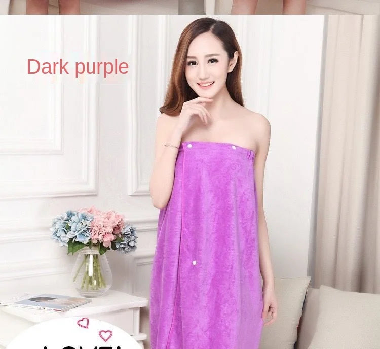 Women Bath Towels for Adults Bath Robe Bathrobe Body Spa Wrap Towel Gown Bathroom Accessories Sets