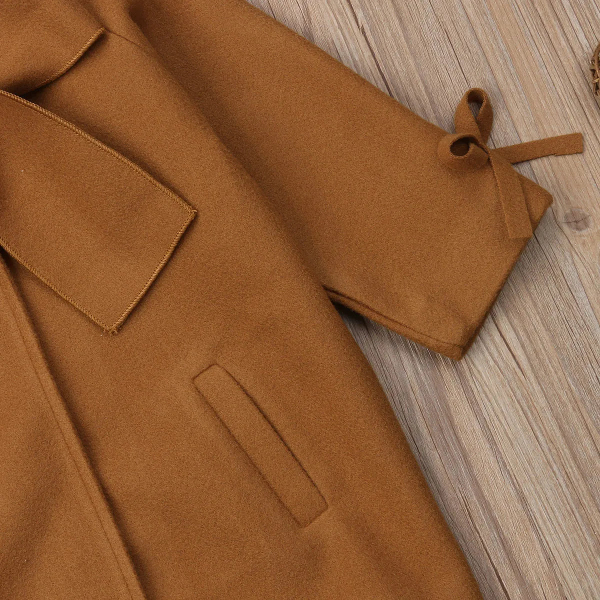 Children Coats for Girls Trench Jacket for Kids Fashion Korean Bow Outerwear Autumn Teenage Clothes Girls Long Coat Windbreaker