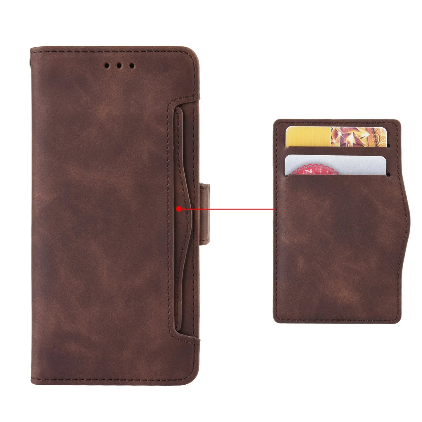 Multiple Card Slots Wallet Leather Phone Case for OPPO Realme C67 4G