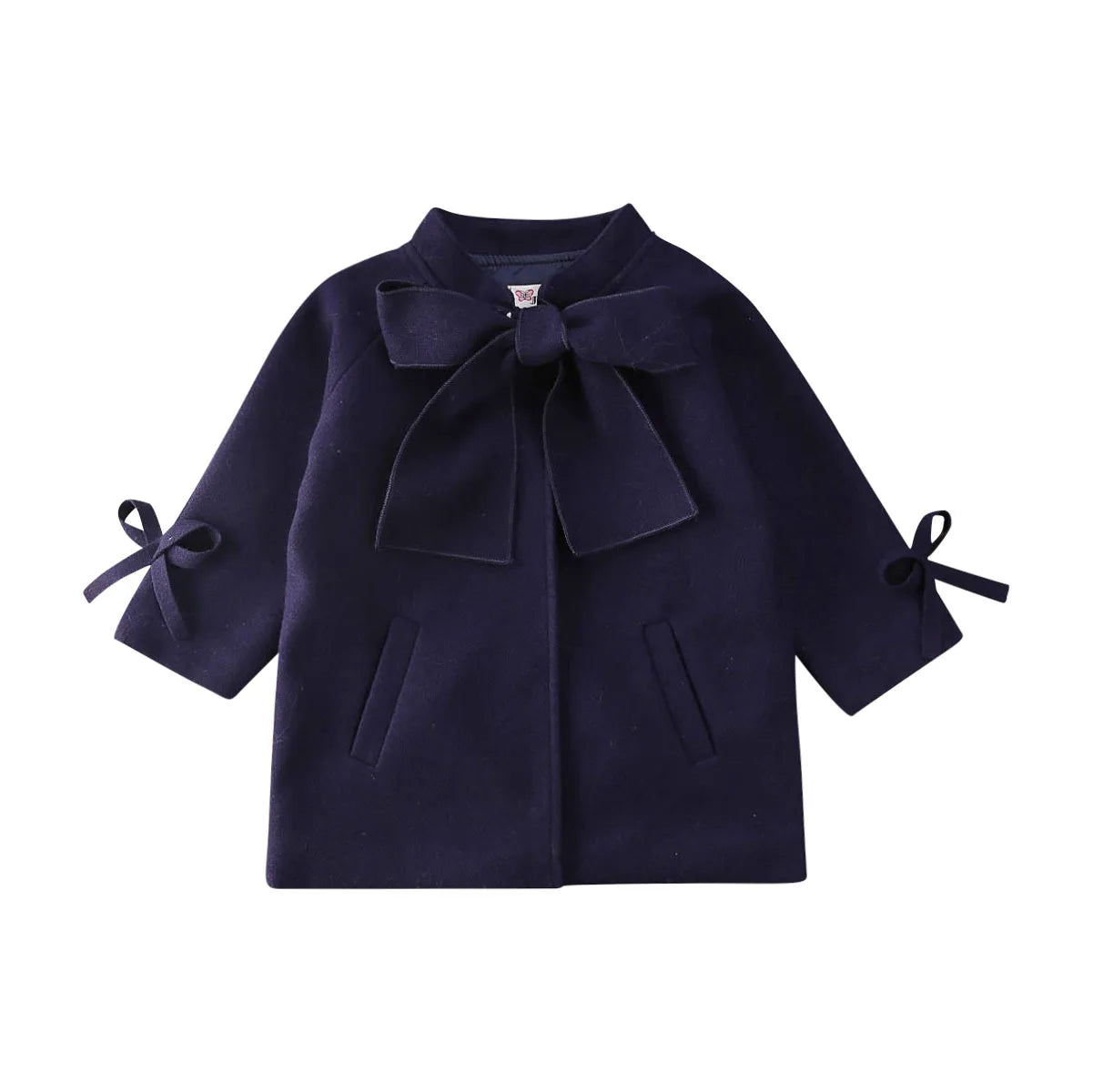 Children Coats for Girls Trench Jacket for Kids Fashion Korean Bow Outerwear Autumn Teenage Clothes Girls Long Coat Windbreaker