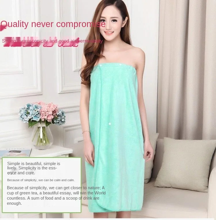 Women Bath Towels for Adults Bath Robe Bathrobe Body Spa Wrap Towel Gown Bathroom Accessories Sets