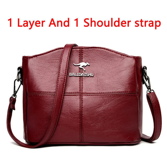 Women Embroidery Tote Bag High Quality Leather Ladies Handbags 2024 Women Shoulder Bag Small Crossbody Bags For Women Sac a Main