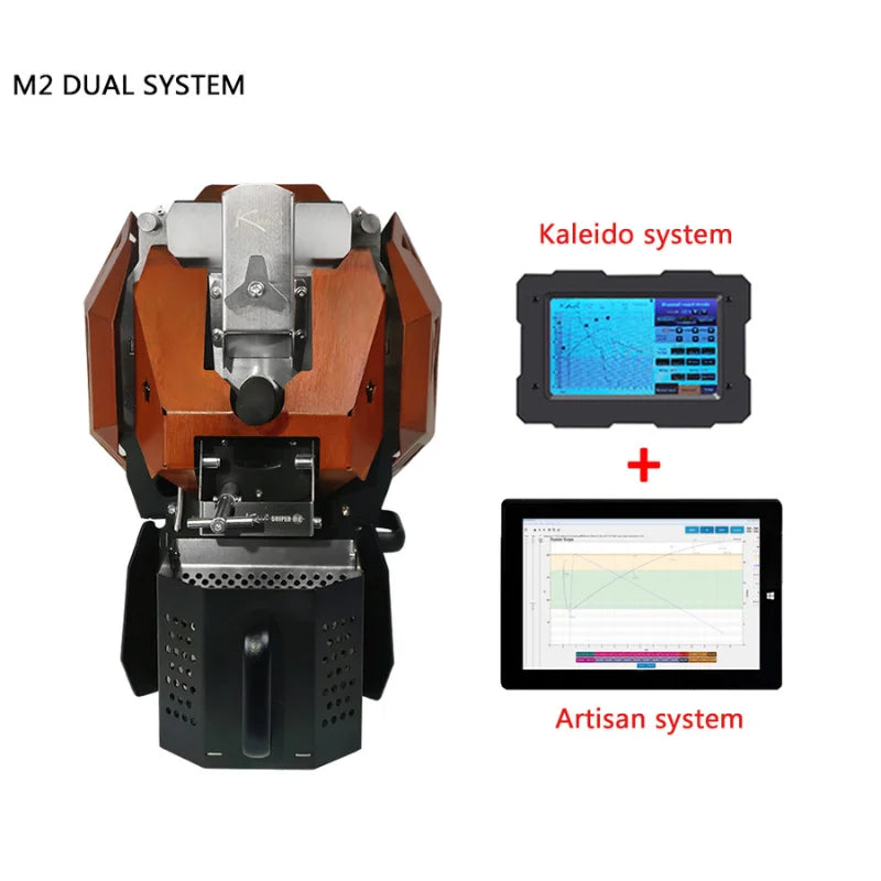 KALEIDO Sniper M2S DUAL SYSTEM Coffee Roaster 50-400g Electric Heating Coffee Roasting Machine for Home Cafe Shop Free Shipping