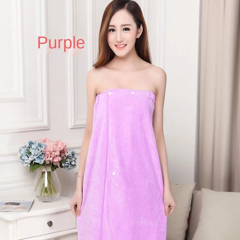 Women Bath Towels for Adults Bath Robe Bathrobe Body Spa Wrap Towel Gown Bathroom Accessories Sets