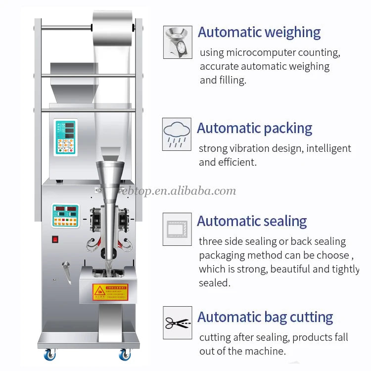 New Multi-function Small Sachets Spice Powder Grain Filling Weight Packing Machine Tea Bag Coffee Automatic Packaging Machine