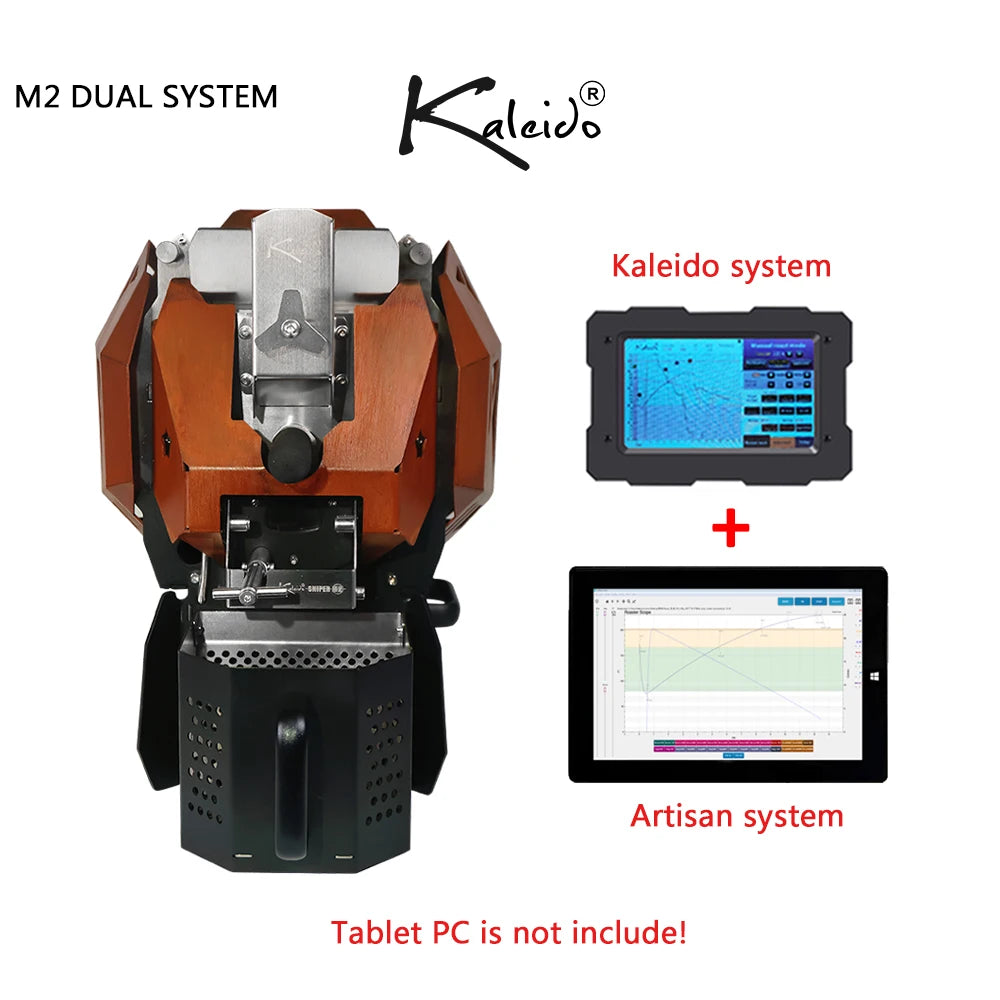 KALEIDO Sniper M2S DUAL SYSTEM Coffee Roaster 50-400g Electric Heating Coffee Roasting Machine for Home Cafe Shop Free Shipping