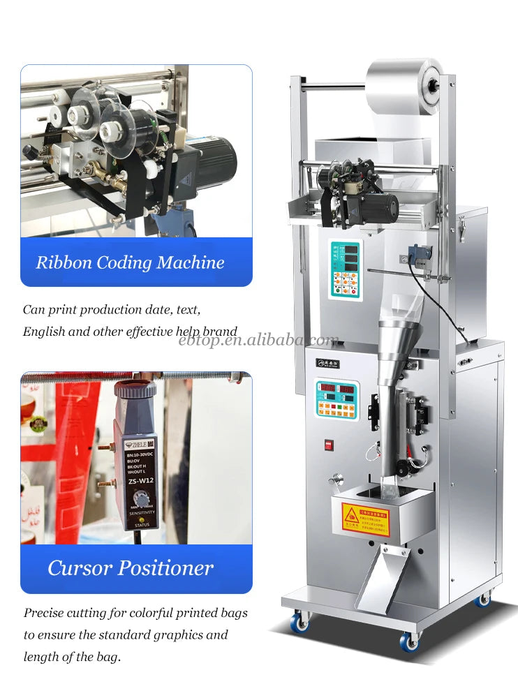 New Multi-function Small Sachets Spice Powder Grain Filling Weight Packing Machine Tea Bag Coffee Automatic Packaging Machine