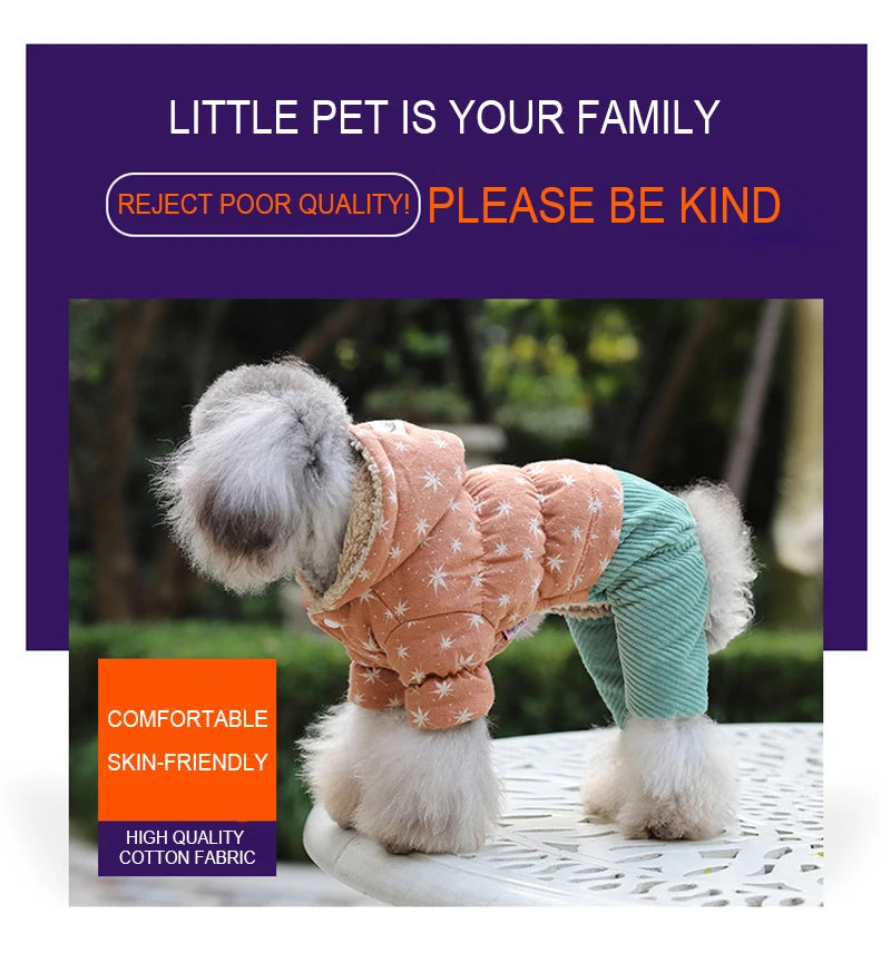 Warm Pet Clothing For Dog Clothes For Small Dog Coat Jacket Puppy Winter Pet Clothes For Dogs Costume Vest Apparel Teddy