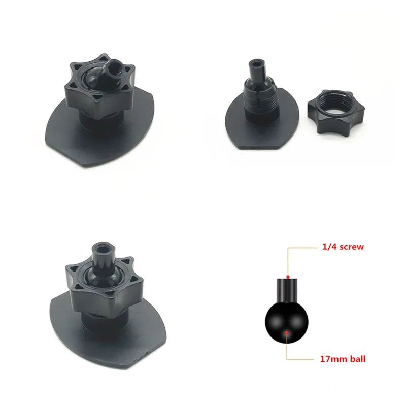 Glue Sticker 13mm 15mm 17mm Ball Head For Magnetic Car Phone Holder GPS Support Stand Mount Hook 360 Rotation Bracket Base
