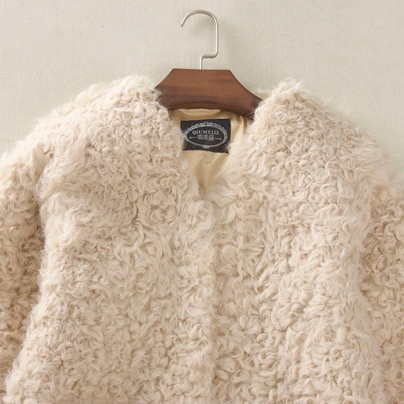 colored fur coats  womens lamb fur coat   real fur coats for women  winter coat women