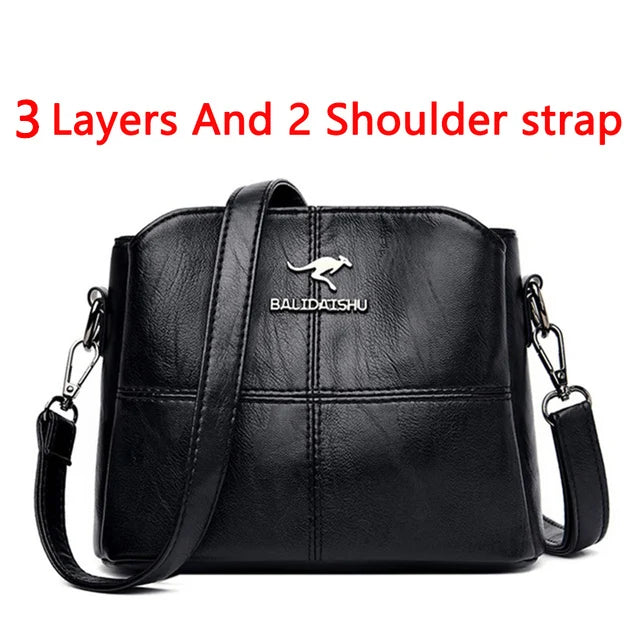 Women Embroidery Tote Bag High Quality Leather Ladies Handbags 2024 Women Shoulder Bag Small Crossbody Bags For Women Sac a Main