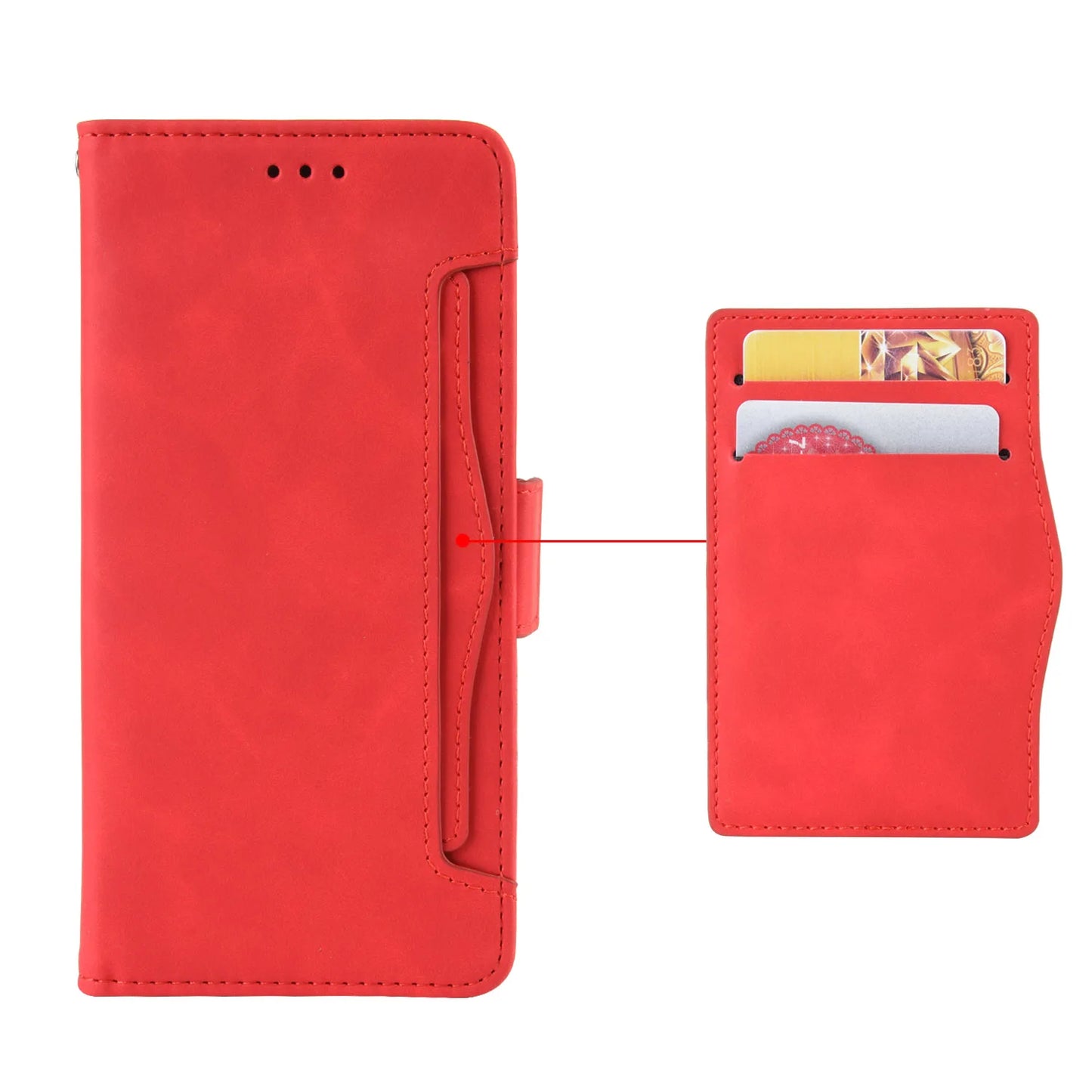 Multiple Card Slots Wallet Leather Phone Case for OPPO Realme C67 4G
