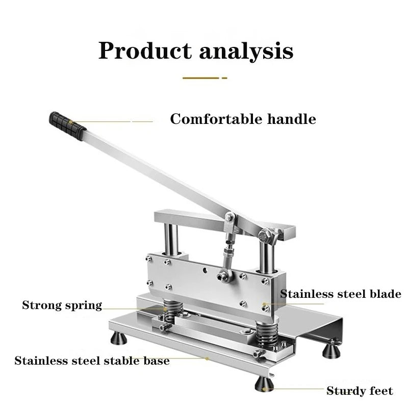 Commercial Manual Slicer Chicken Meat Dicer Cutting Machine Household Bone Chopper