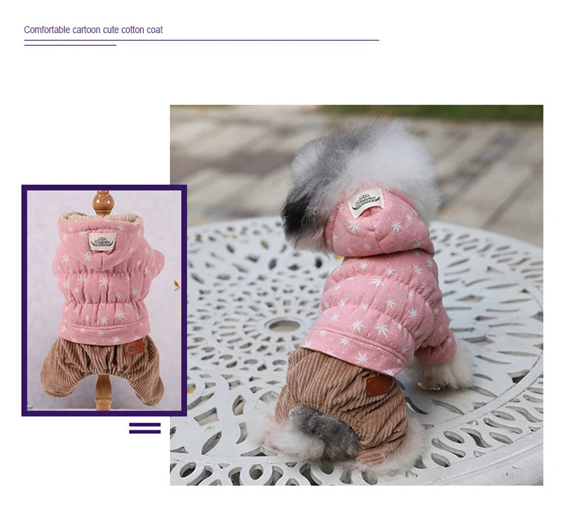 Warm Pet Clothing For Dog Clothes For Small Dog Coat Jacket Puppy Winter Pet Clothes For Dogs Costume Vest Apparel Teddy
