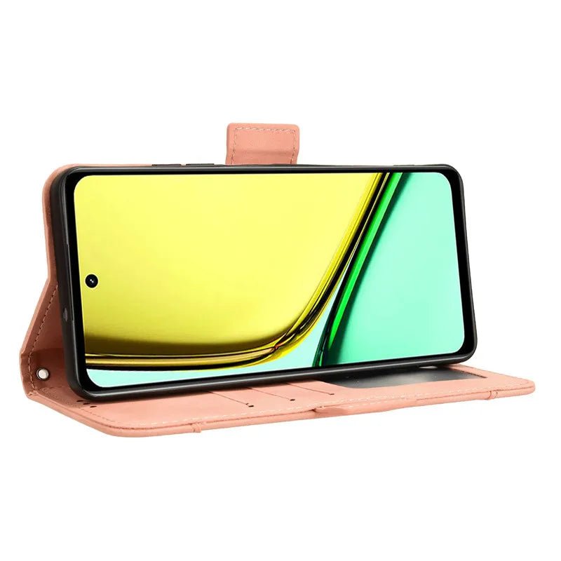 Multiple Card Slots Wallet Leather Phone Case for OPPO Realme C67 4G