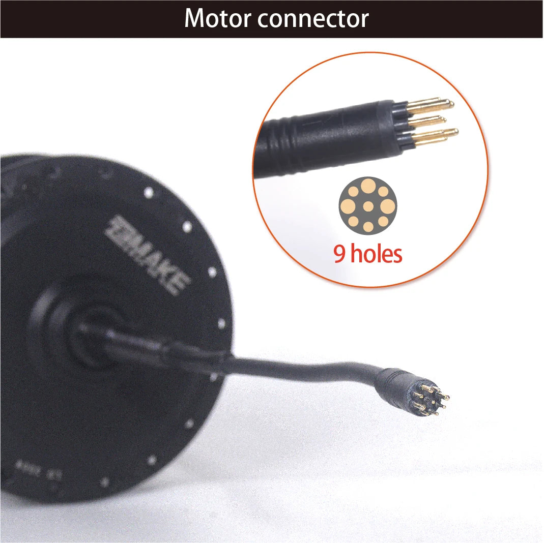 Ebike Motor Kit High Speed Brushless Gear Hub 36V 48V 350W 500W Electric Bike Conversion Front Cassette Rear displayp6 ZEMAKE